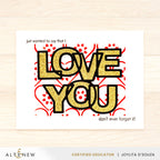 Altenew Dainty Hearts Stencils alt8701 love you