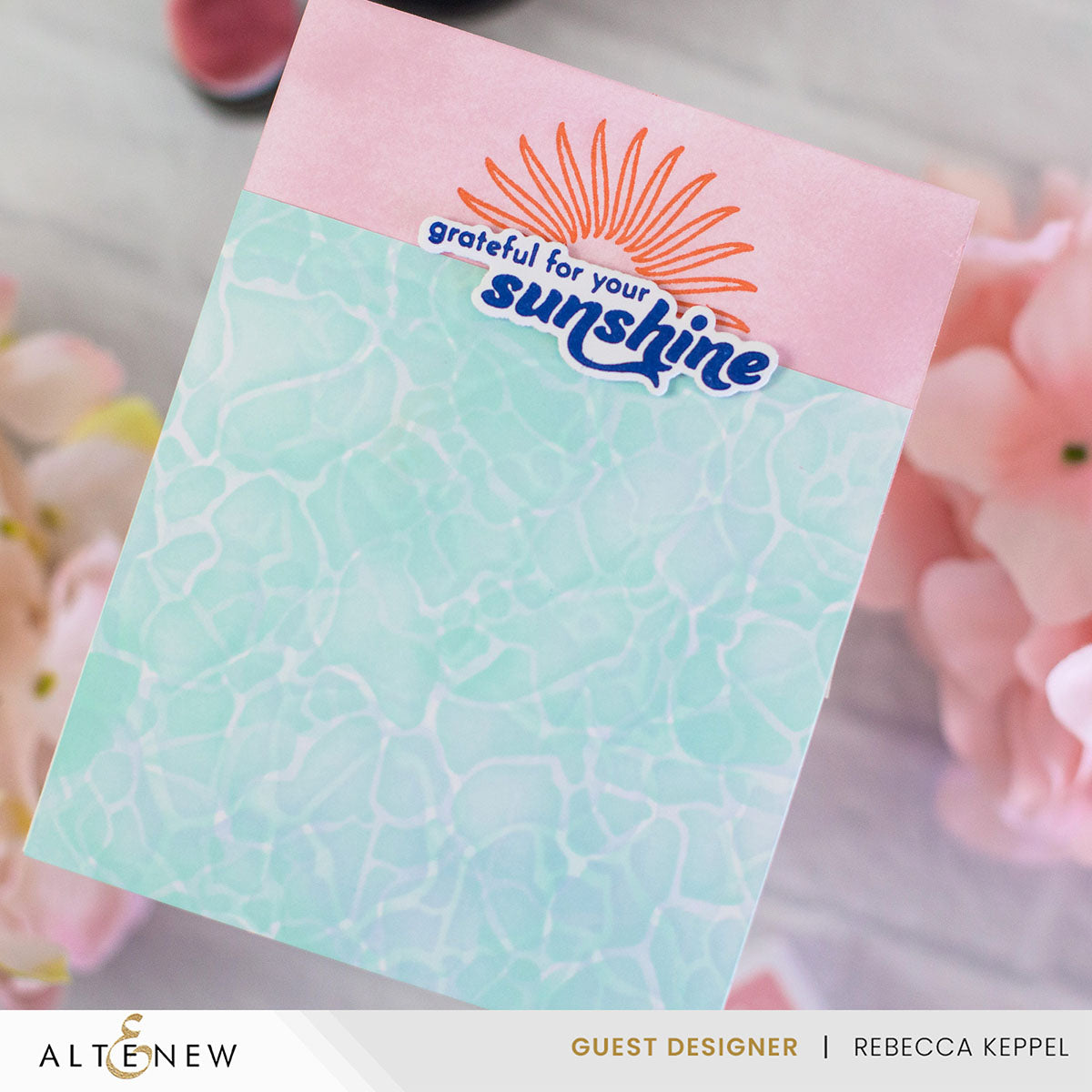 Altenew Sunshine Greetings Press Plates alt10179 sunshine