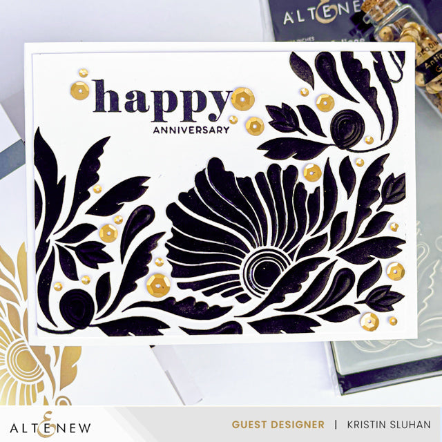 Altenew Fanning Foliage Hot Foil Plate alt8212 anniversary