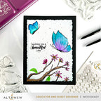 Altenew Paint and Stamp Flowers Clear Stamps alt8917 butterfly