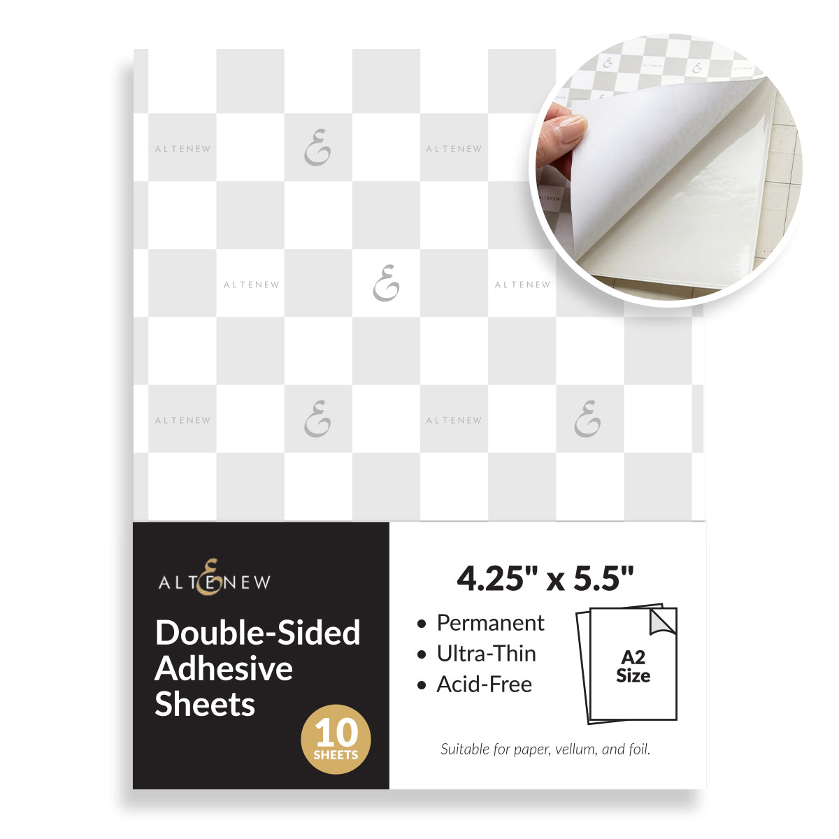 Altenew 4.25 x 5.5 inch Double-sided Adhesive Sheets 10 Pack alt11402