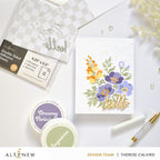 Altenew 4.25 x 5.5 inch Double-sided Adhesive Sheets 10 Pack alt11402 hello flowers card