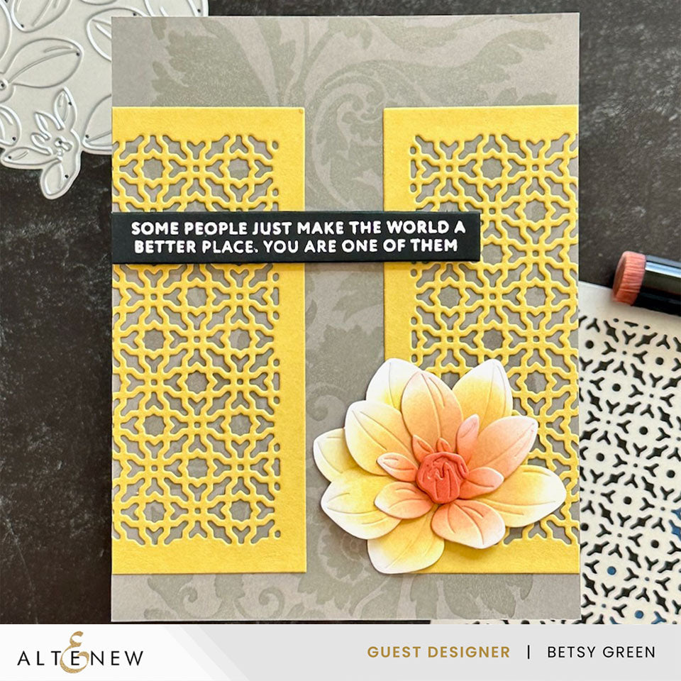 Altenew Alhambra Mosaic Cover Die alt11404 yellow