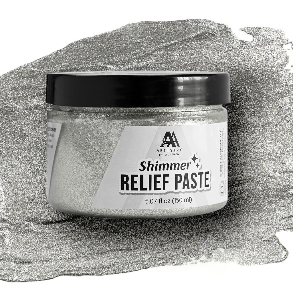Altenew Antique Silver Shimmer Relief Paste alt8494