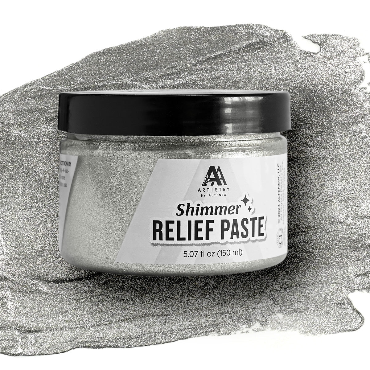 Altenew Antique Silver Shimmer Relief Paste alt8494