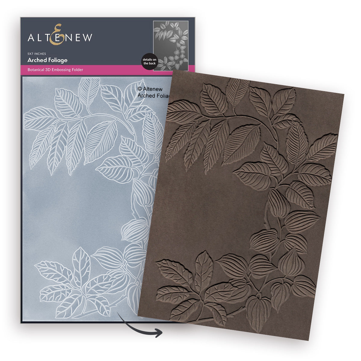 Altenew Arched Foliage 3D Embossing Folder alt11140