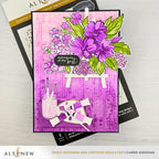 Altenew Art Studio Treasures Layering Dies alt11550 purple flowers wishing you the best card
