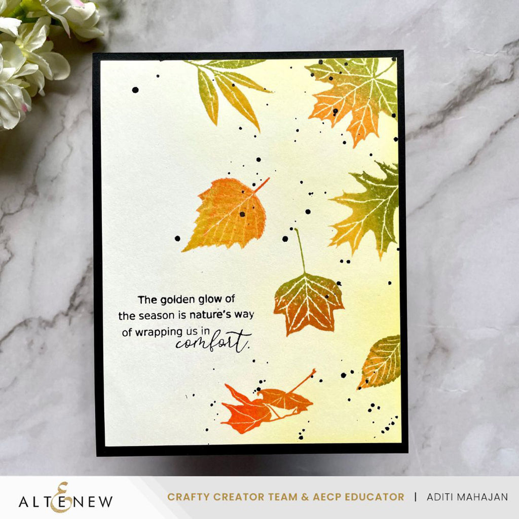 Altenew Autumn Whispers Clear Stamps alt10979 leaves