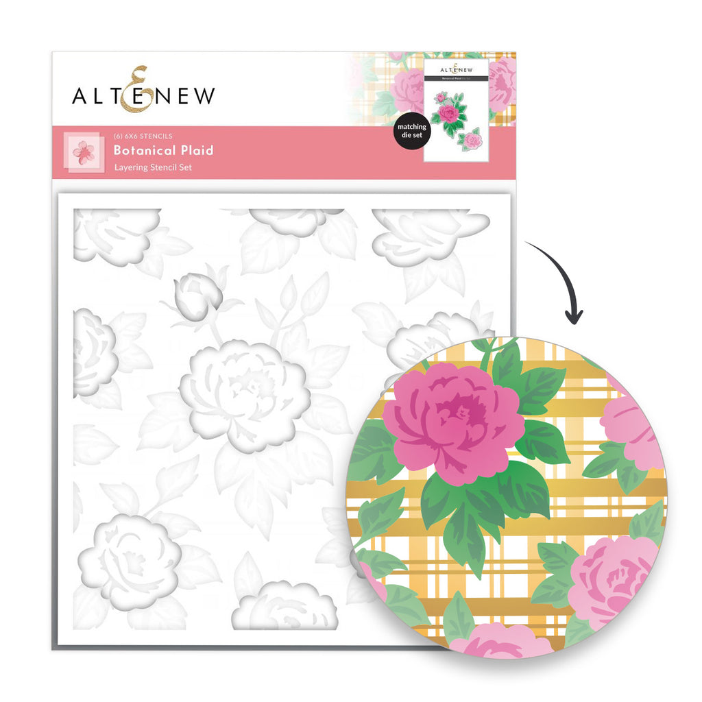 Altenew Botanical Plaid Layering Stencils alt11071