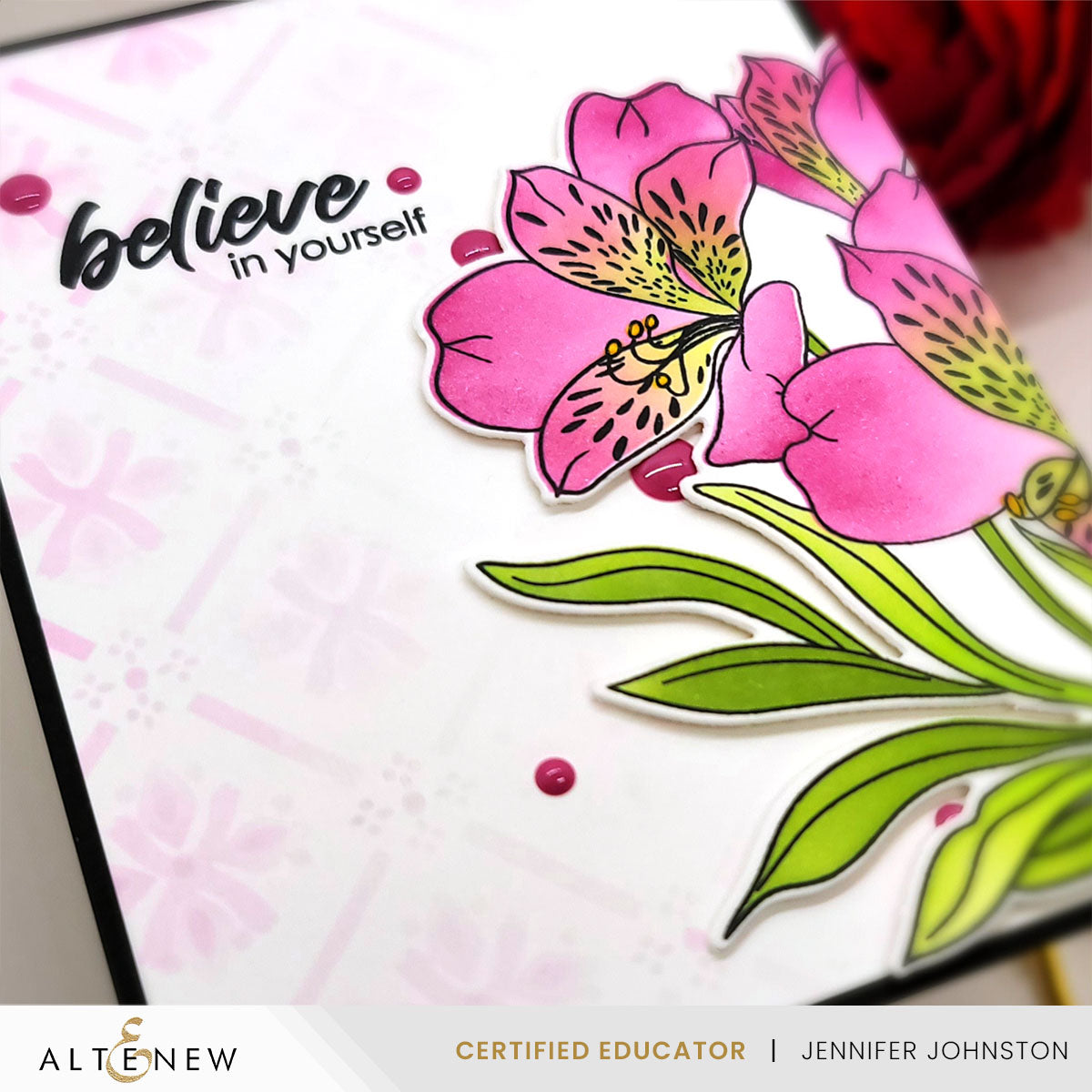 Altenew Bubblegum Dreams Enamel Dots alt10454 believe