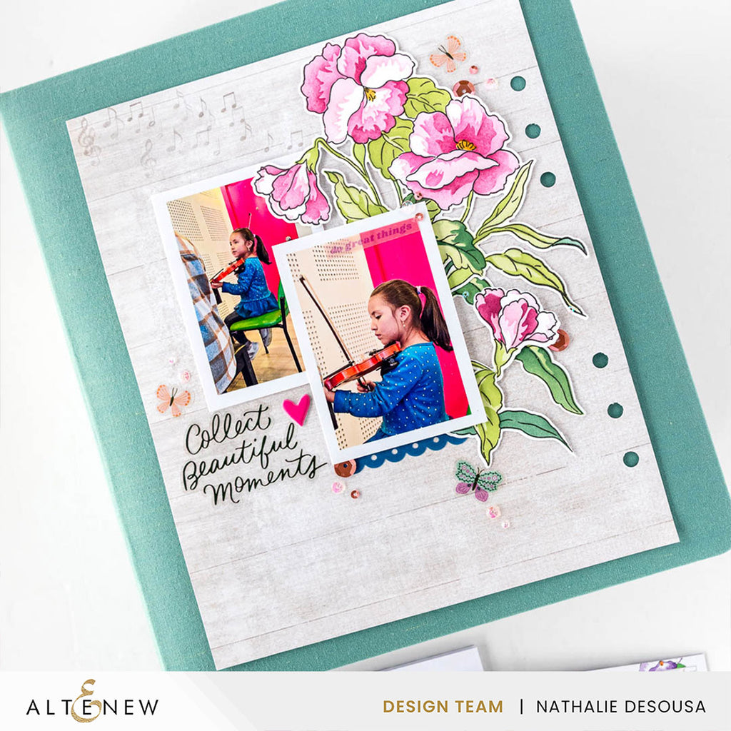 Altenew Build-A-Garden Fanciful Pansies Set alt10968bn flowers