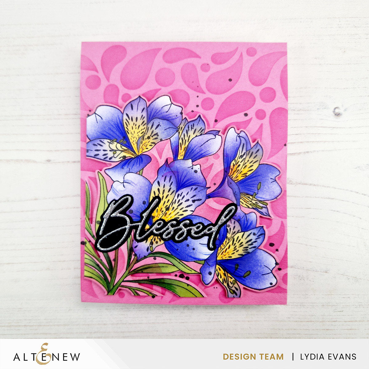 Altenew Build-A-Garden Peruvian Lily Set alt10686bn pink