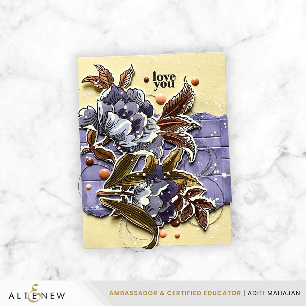 Altenew Build-A-Garden Posh Petals alt11254bn love you