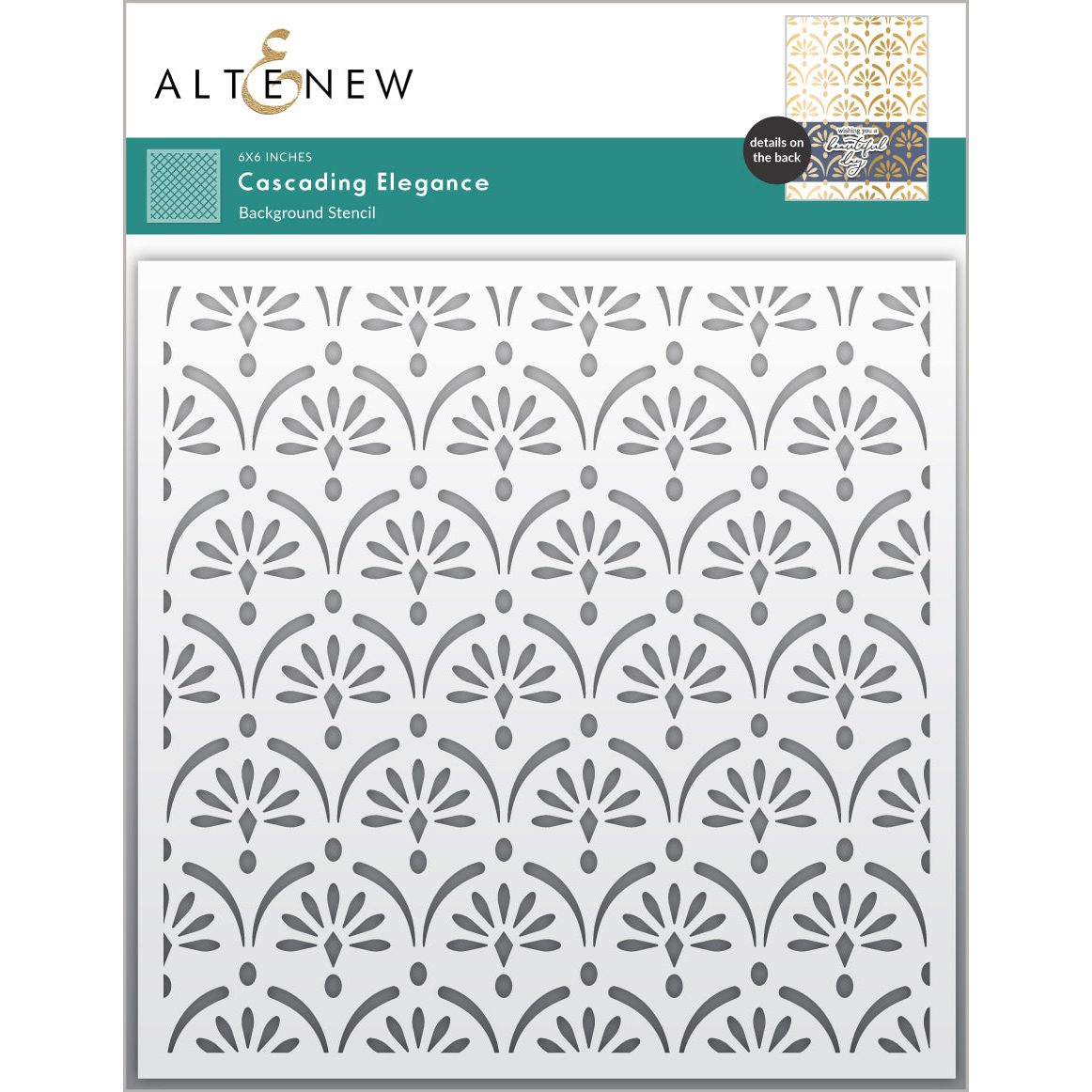 Altenew Cascading Elegance Stencil alt10783