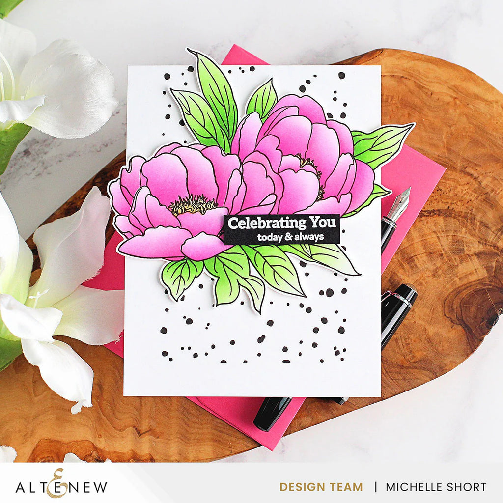 Altenew Cherry Blossom Fresh Dye Ink Pad Set flowers