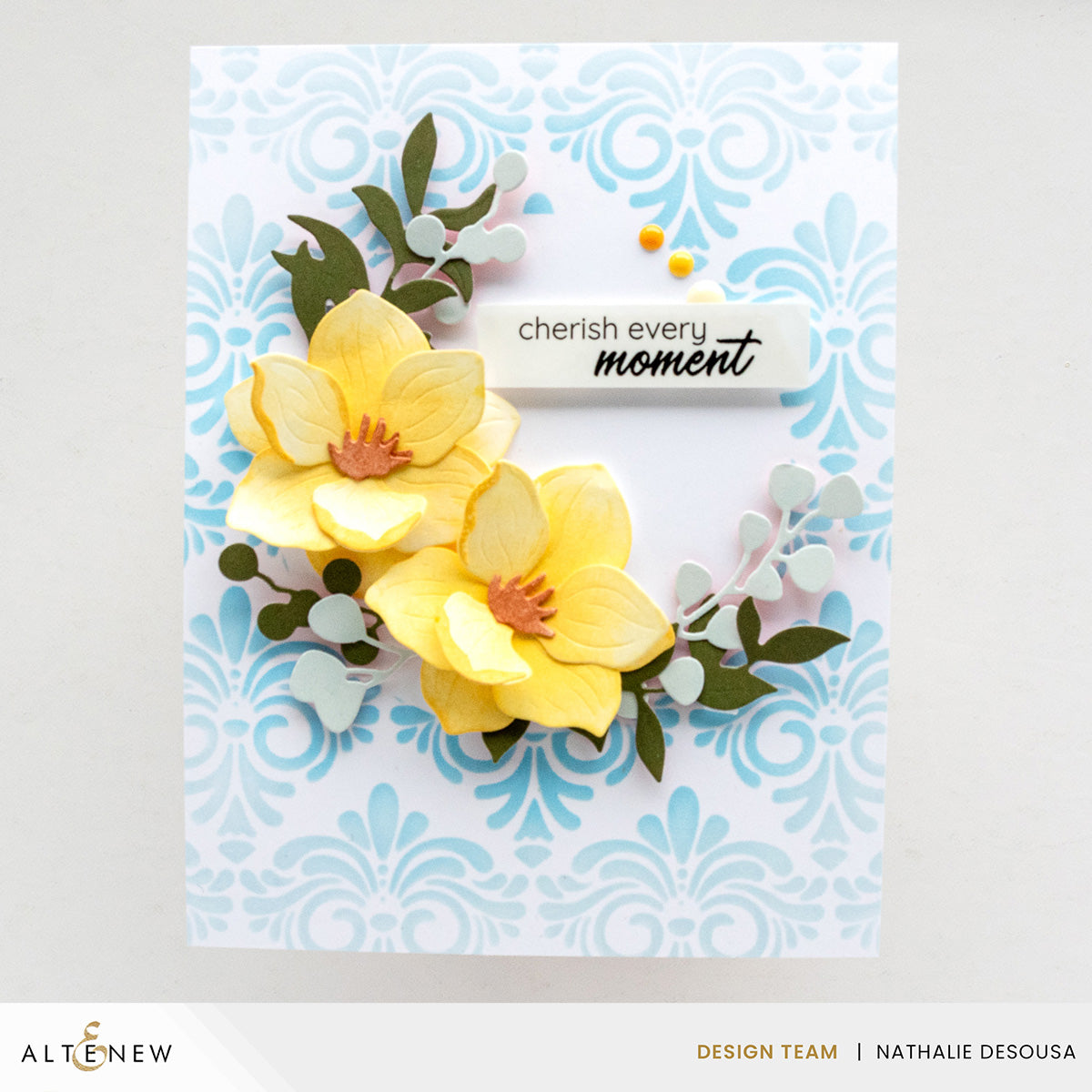Altenew Citrus Punch Enamel Dots alt10457 flowers