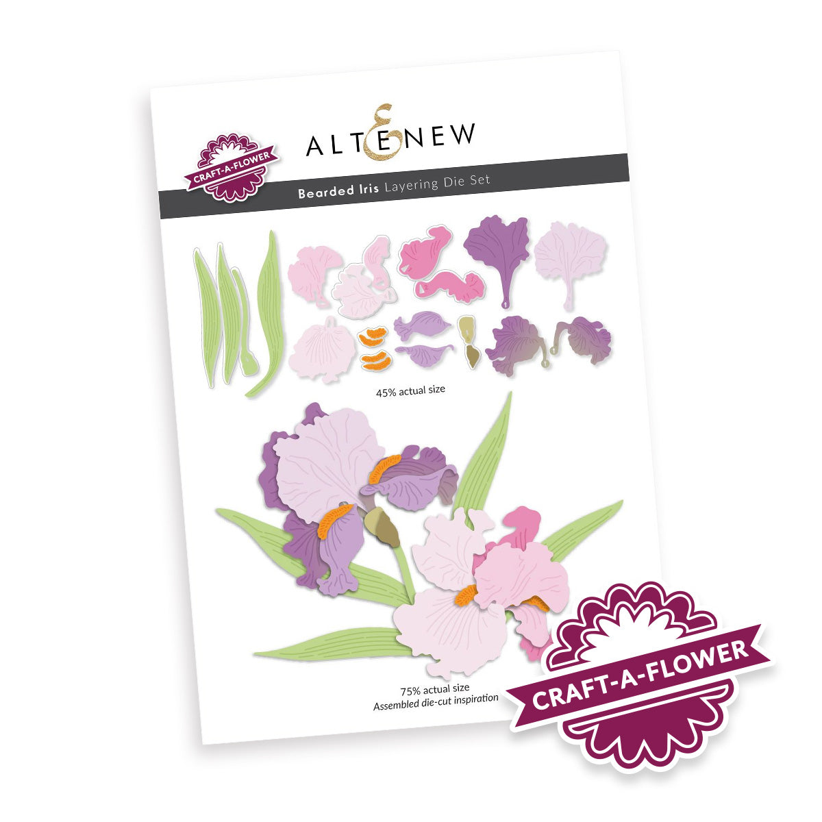 Altenew Craft-A-Flower Bearded Iris Layering Dies alt10688
