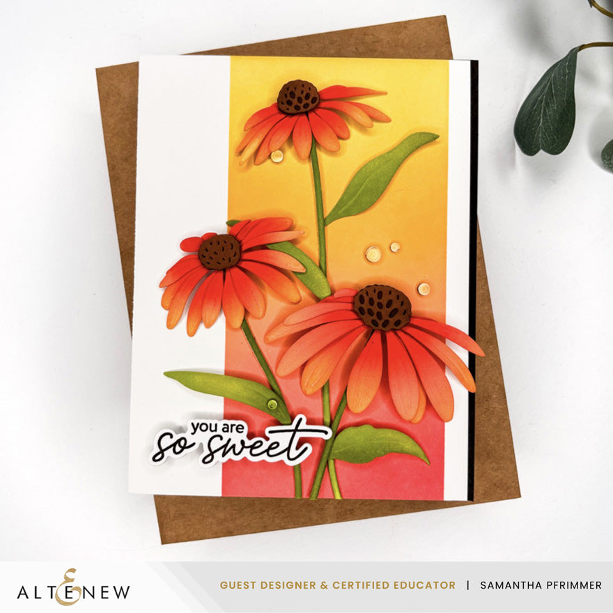 Altenew Craft-A-Flower Coneflower Layering Dies alt11508 you are so sweet card