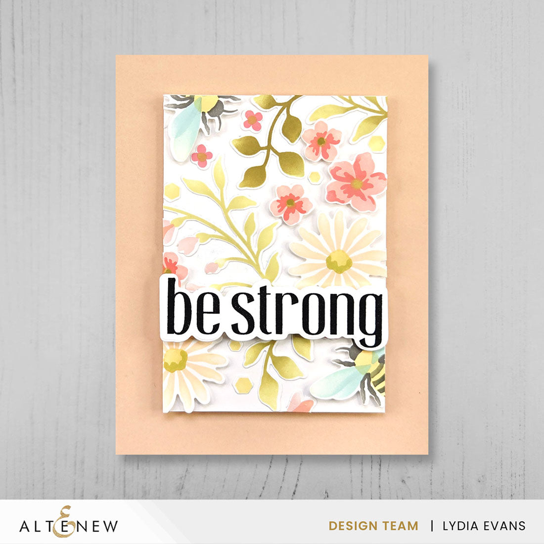 Altenew Craft Your Life Project Kit Honeycomb Haven Kit and Add On Die Set be strong