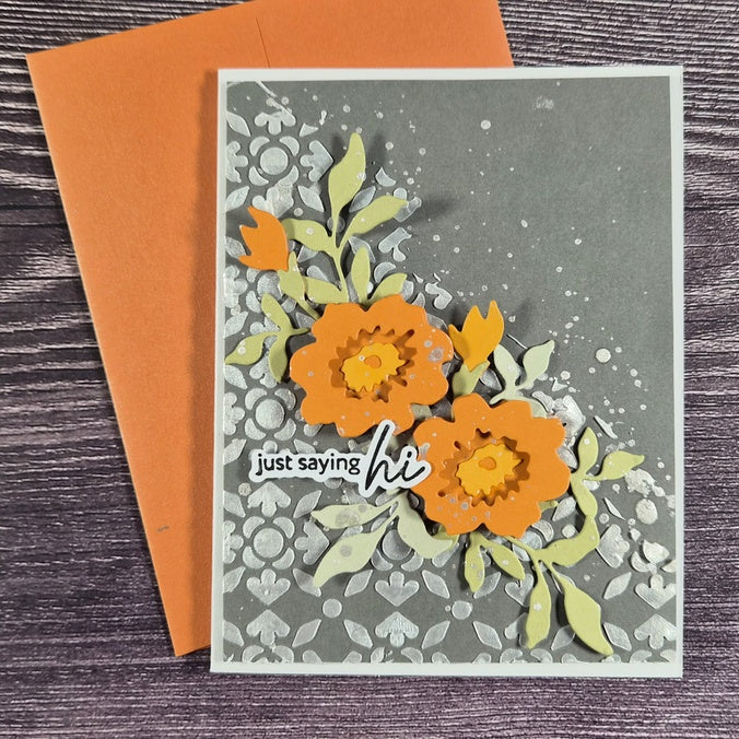 Altenew Craft Your Life Project Kit Honeycomb Haven Kit and Add On Die Set orange | color-code:ALT01