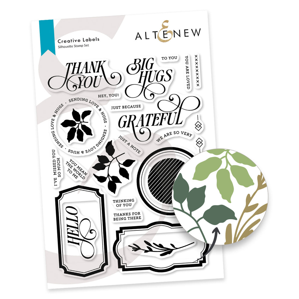 Altenew Creative Labels Clear Stamps alt10719-1