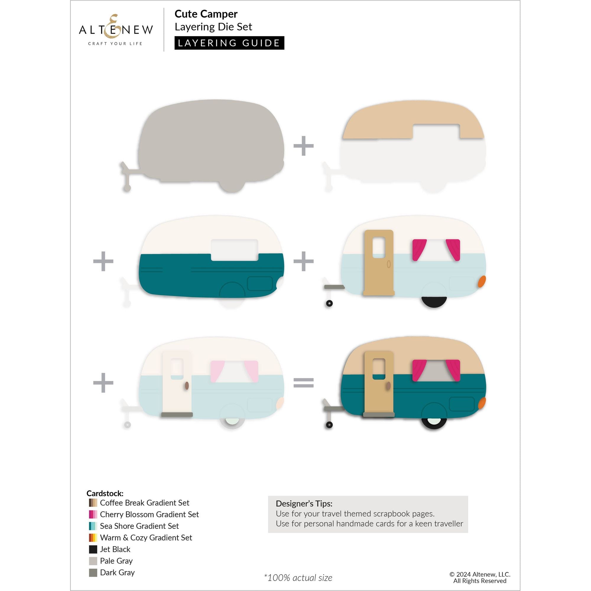 Altenew Cute Camper Layering Dies alt10304