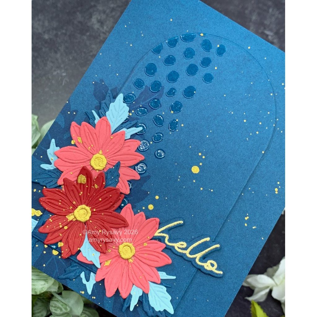 Altenew Darling Dahlia Layering Dies alt10988 hello