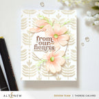 Altenew Deco Leaves Background Stencil alt10990 flowers