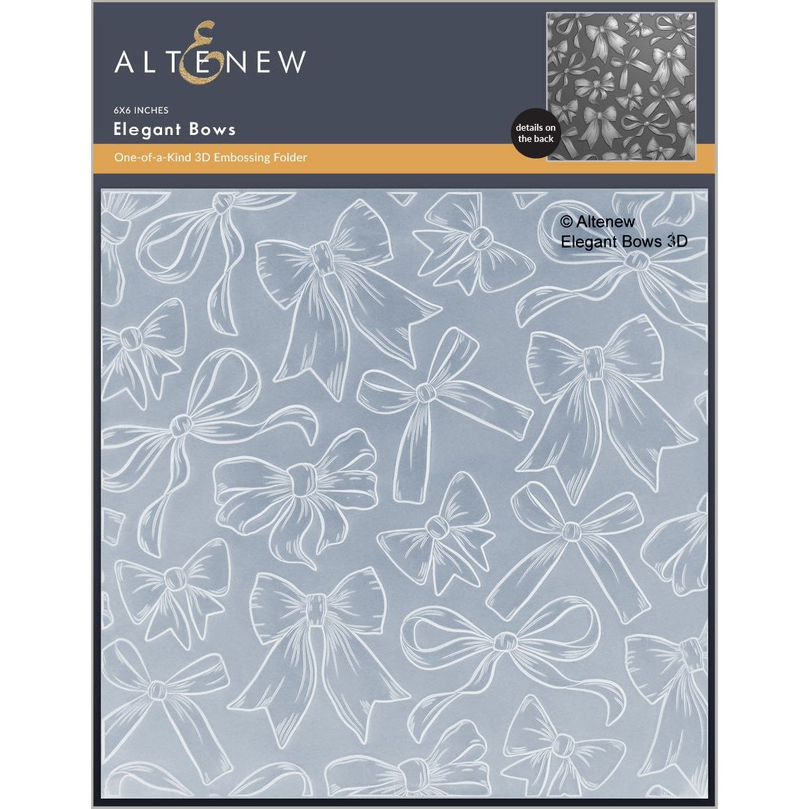 Altenew Elegant Bows 3D Embossing Folder alt10871