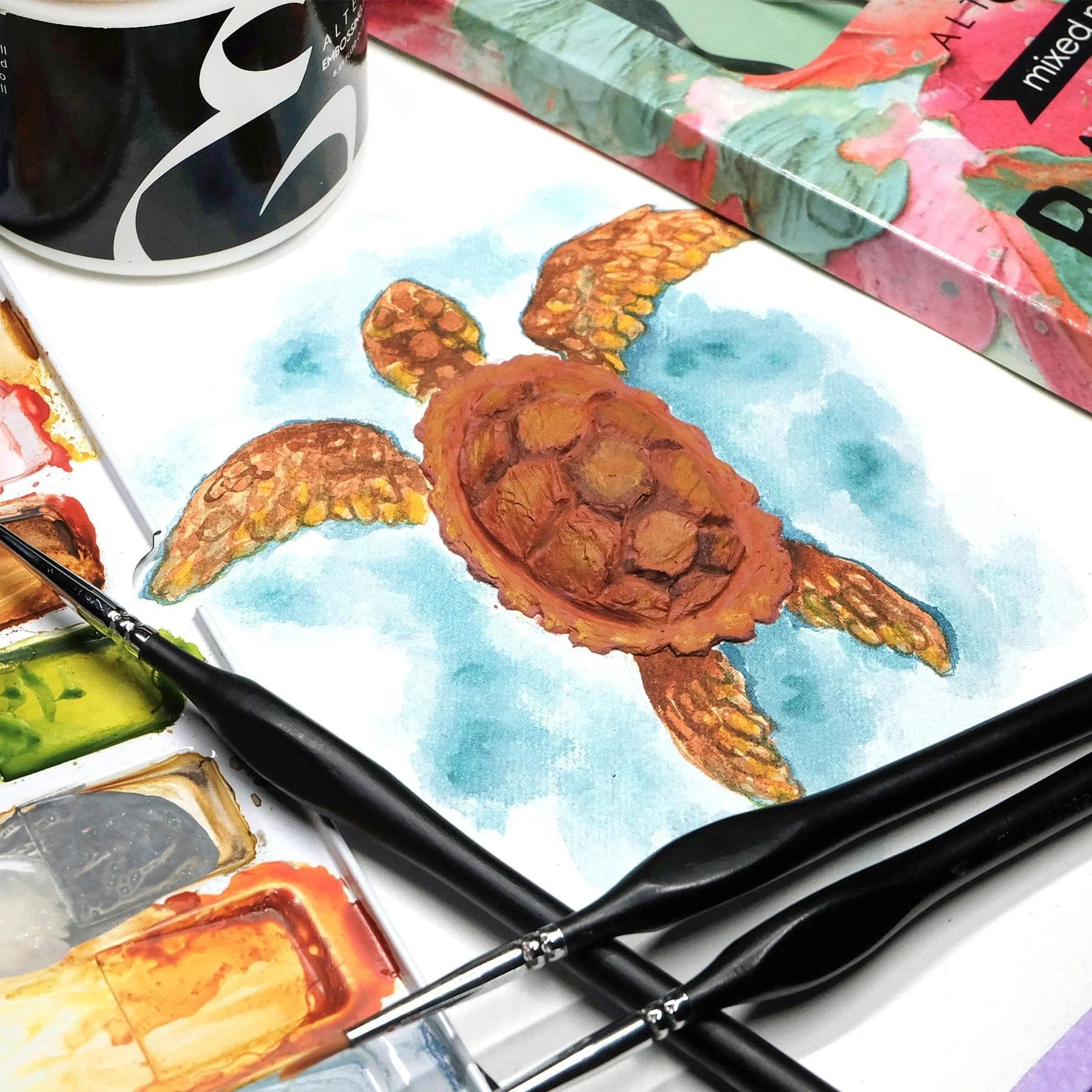 Altenew Embossing Paste alt2873 turtle