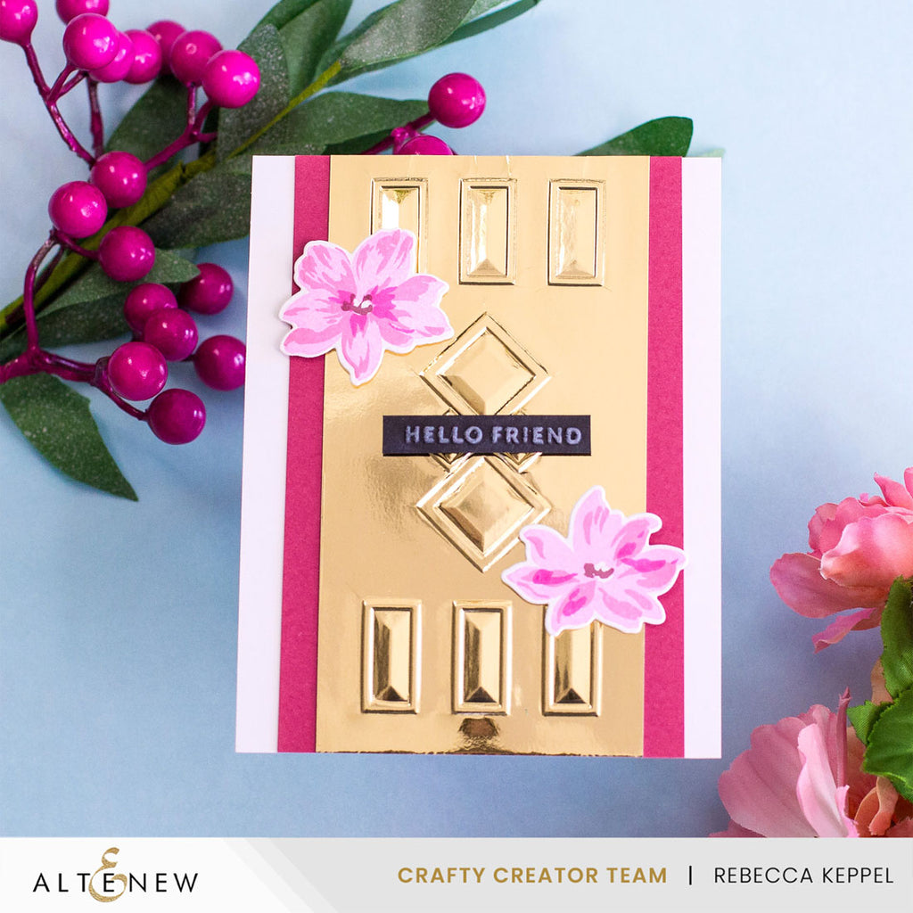 Altenew Ethereal Blooms Clear Stamps alt10994 hello