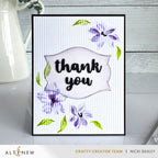 Altenew Ethereal Blooms Clear Stamps alt10994 purple