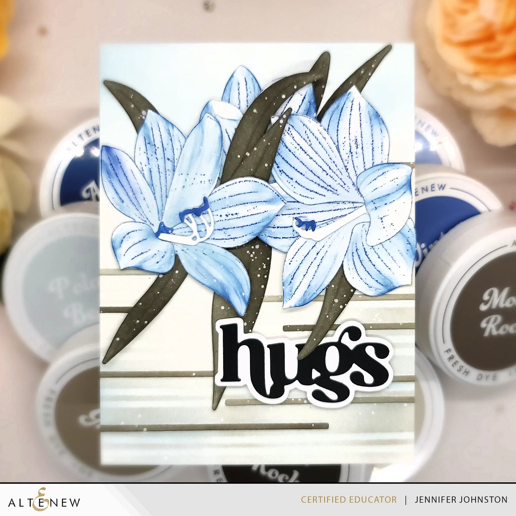 Altenew Evening Gray Fresh Dye Ink Pad alt8398 hugs