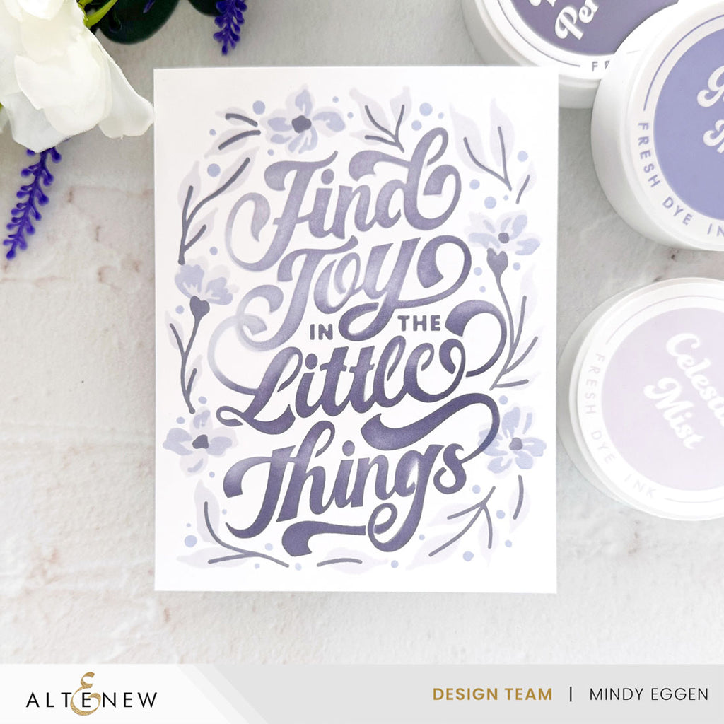 Altenew Find Joy Layering Stencils alt11075 purple