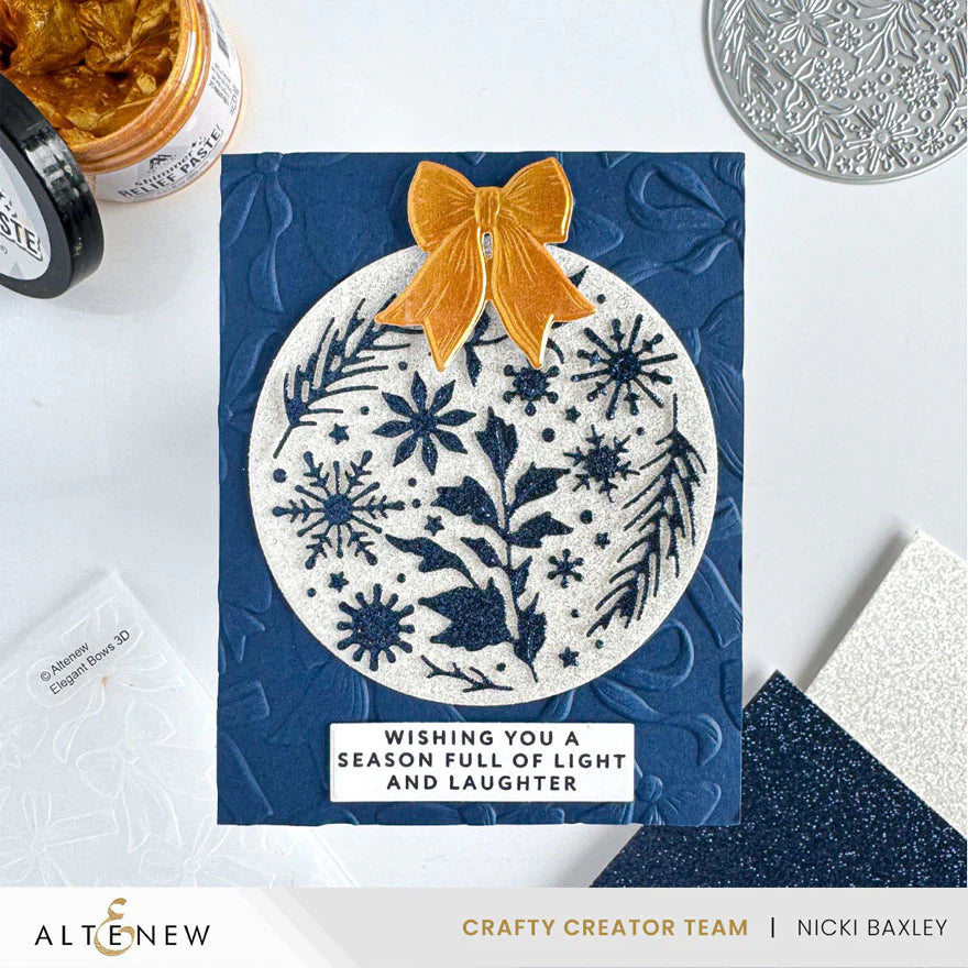 Altenew Glitter Cardstock Set bows