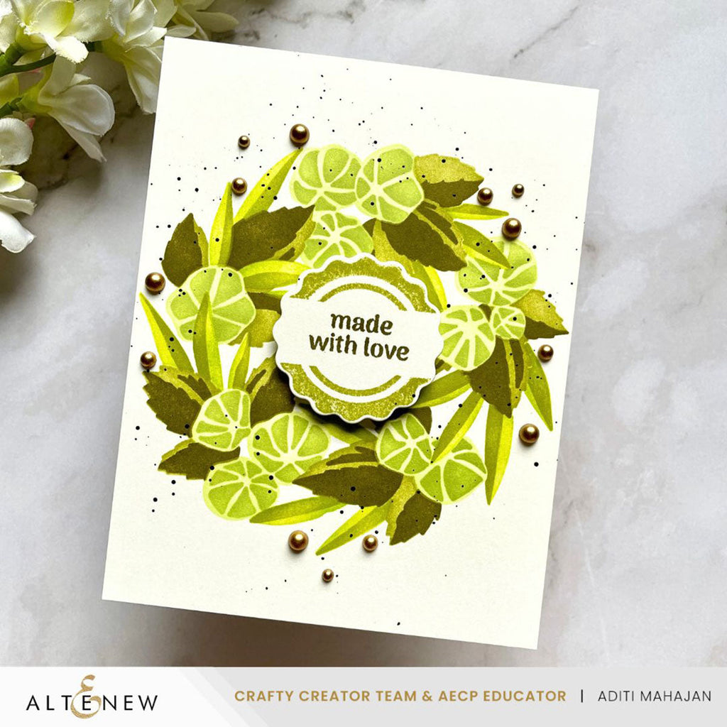 Altenew Gourmet Garland Layering Stencils alt10364 love