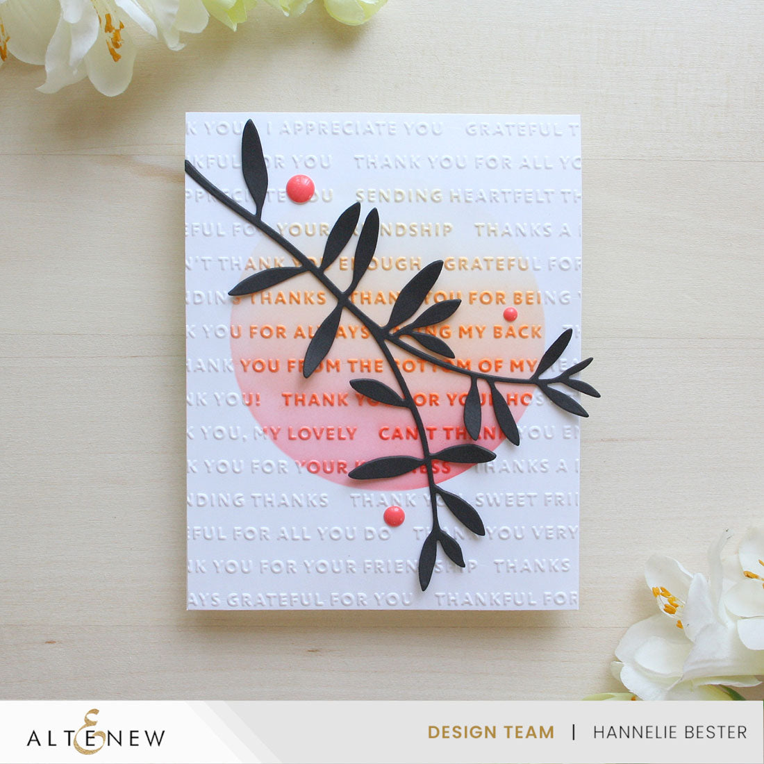 Altenew Intertwining Leaves Layering Dies alt10581 sunset