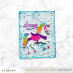 Altenew Lace Topped Petals 3D Embossing Folder alt11396 unicorn
