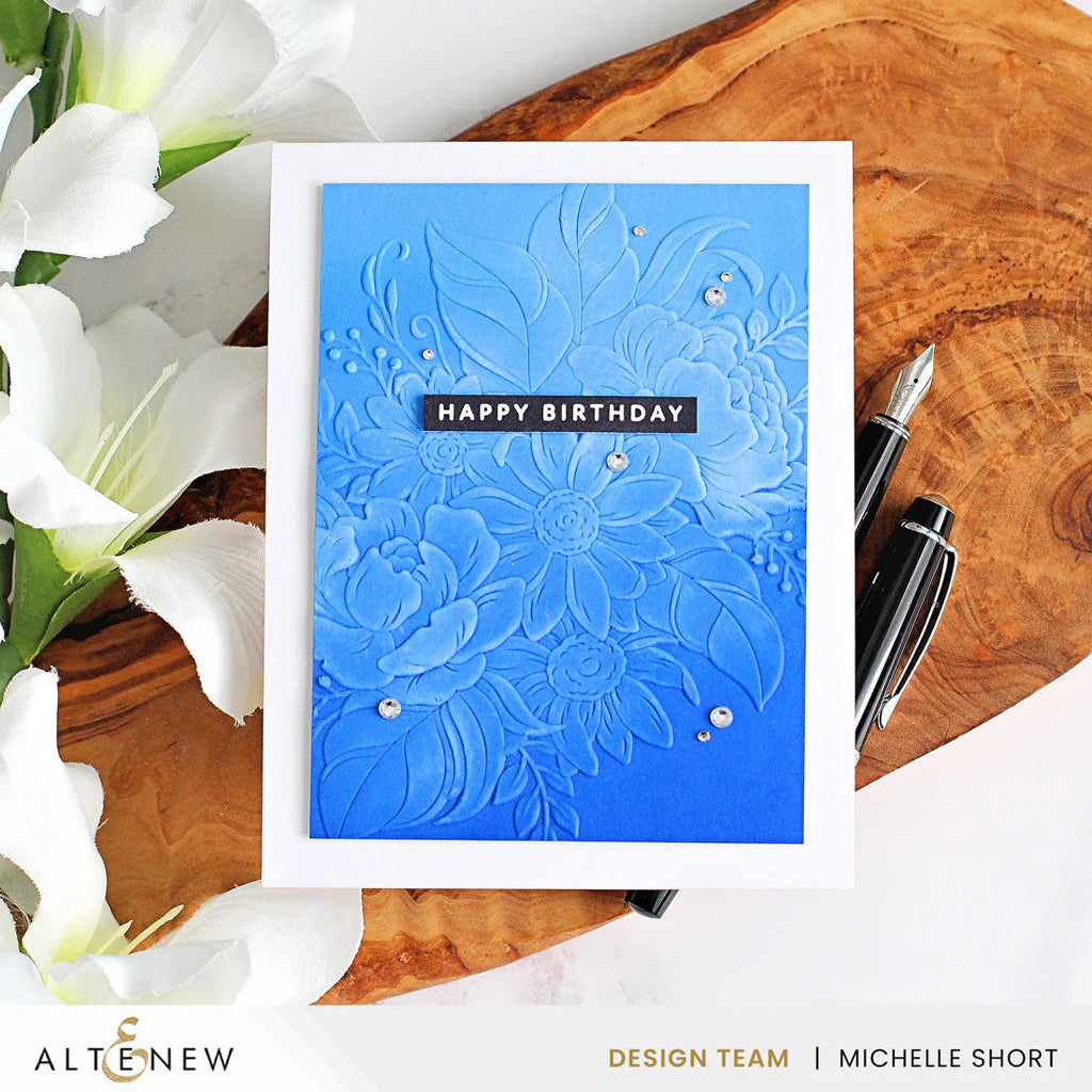 Altenew Lapis Lazuli Fresh Dye Ink Set happy birthday