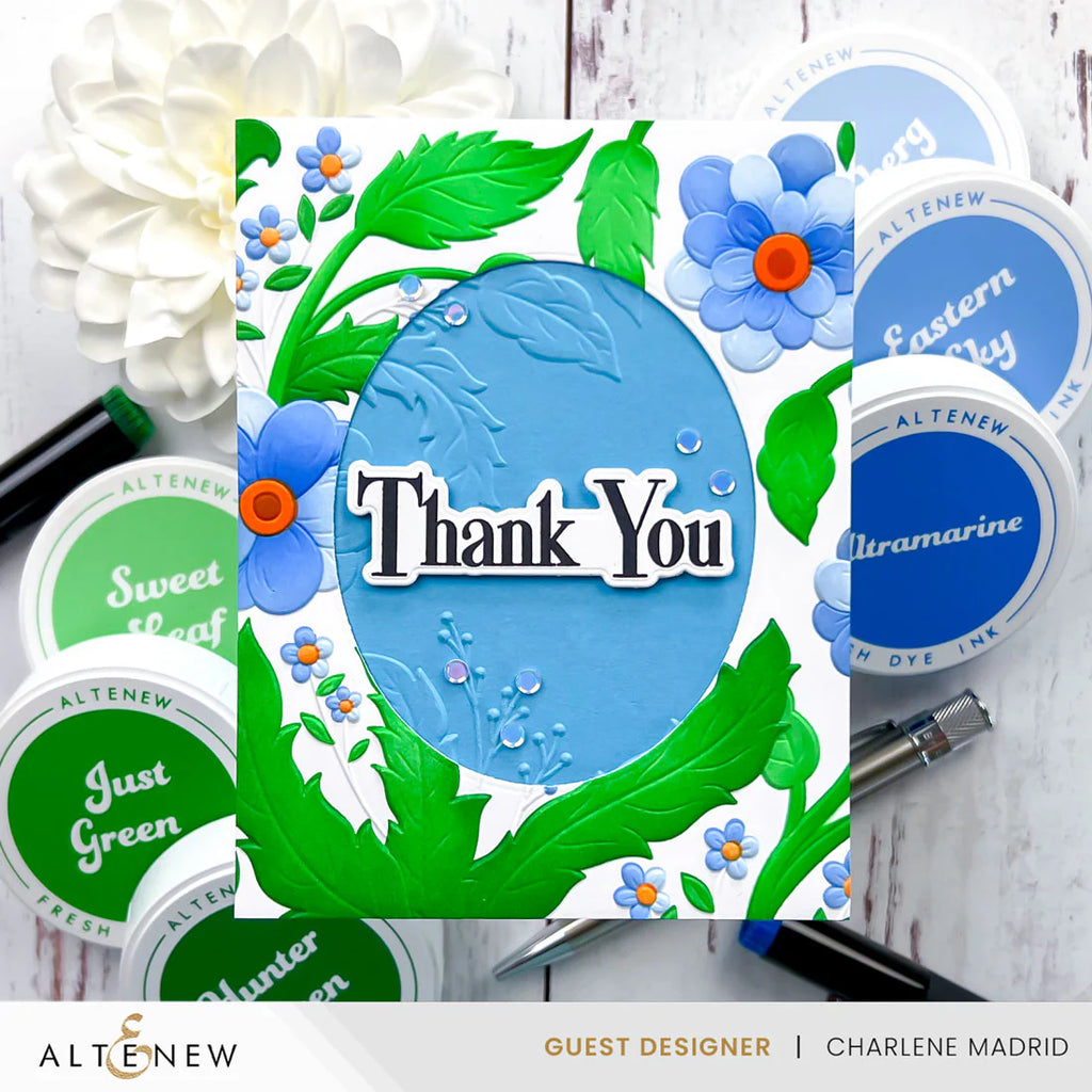 Altenew Lapis Lazuli Fresh Dye Ink Set thank you