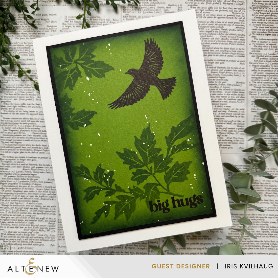 Altenew Leafscape Clear Stamps alt11283 big hugs