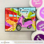 Altenew Let's Scoot Layering Dies alt11381 ride more worry less card