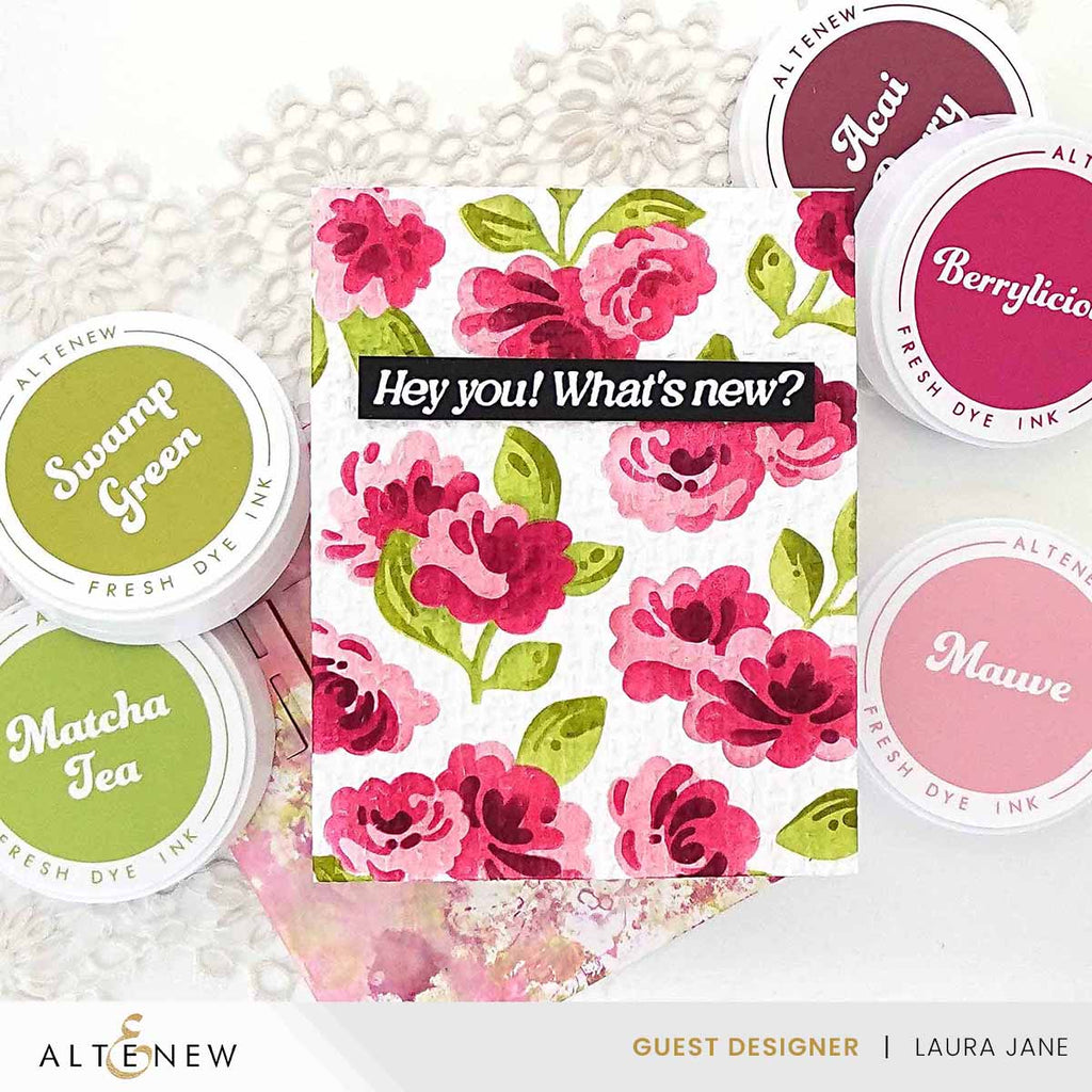 Altenew Mauve Fresh Dye Ink Pad alt8611 flowers