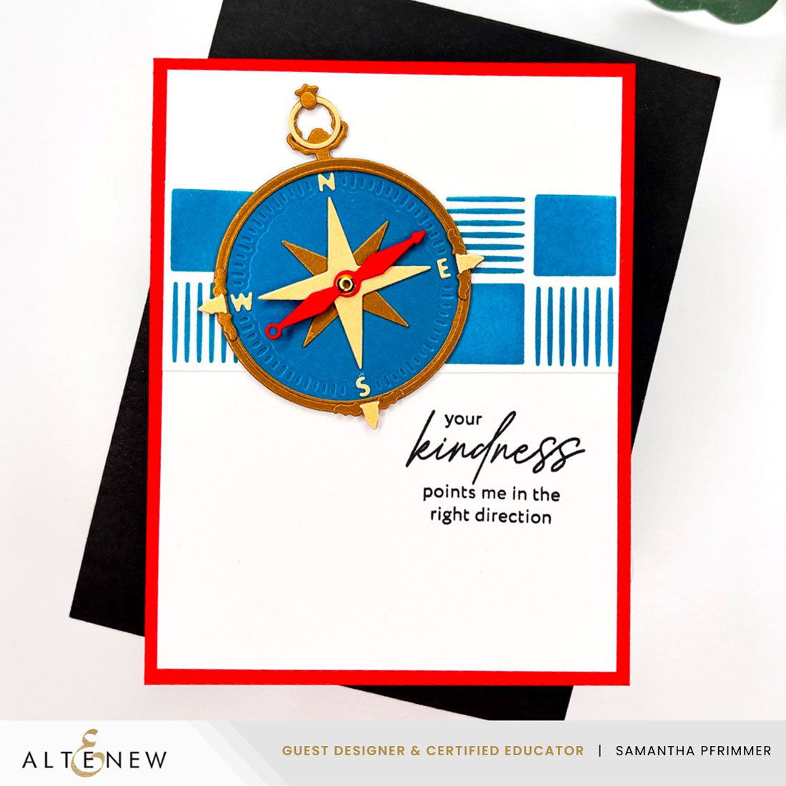 Altenew Mini Gold Brads alt10997 compass