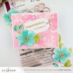 Altenew One-Go Briar Blossoms Die alt10602 congratulations on your engagement card