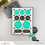 Altenew One-Go Solid Circular Sentiments Die alt11384 miss you for you card