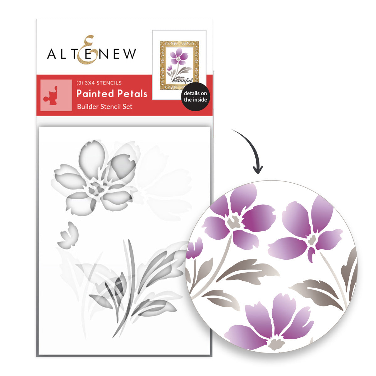 Altenew Painted Petals Stencils alt11553