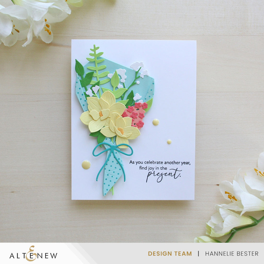 Altenew Parchment Bouquet Layering Dies alt10798 celebrate