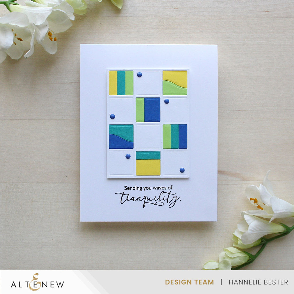 Altenew Pixel Pane Dies alt11231 tranquil waves