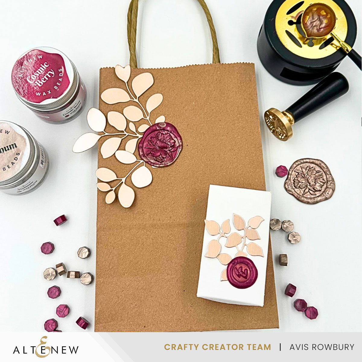 Altenew Platinum Wax Beads alt10527 seals